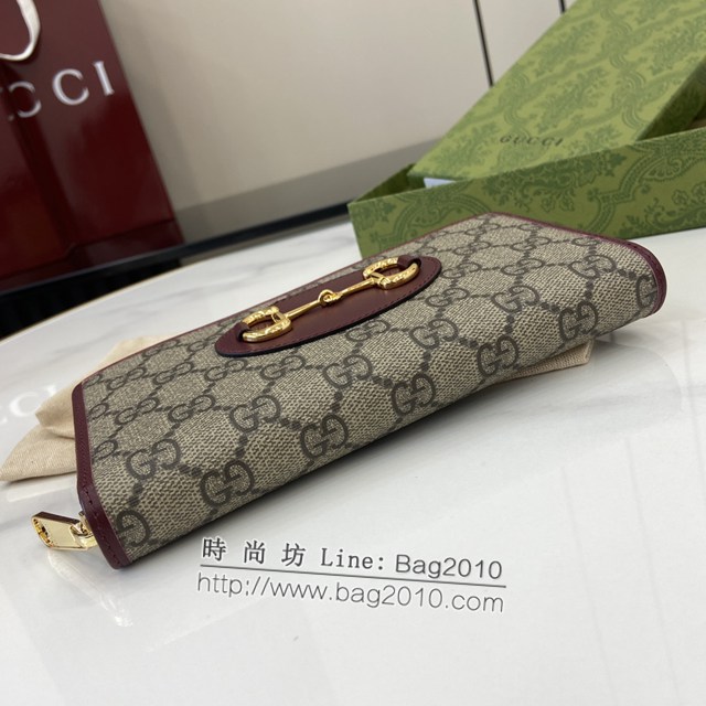 Gucci專櫃古馳最新款男女款拉鏈長夾錢包錢夾 jh2181款號:  621889